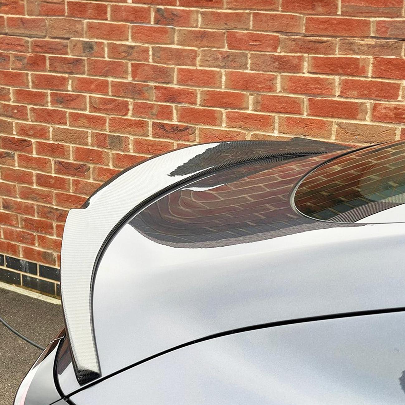 V Style Carbon Fibre Boot Spoiler for Tesla Model 3 16-23 - Carbon Factory