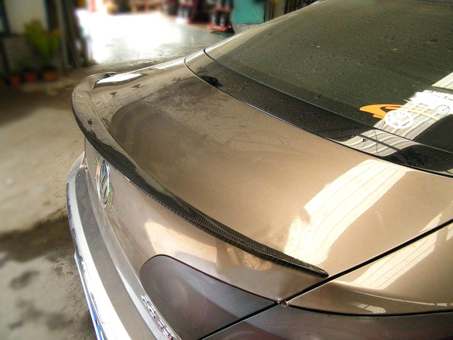 V Style Carbon Fibre Boot Spoiler for VW Passat CC B6 05-10-Carbon Factory