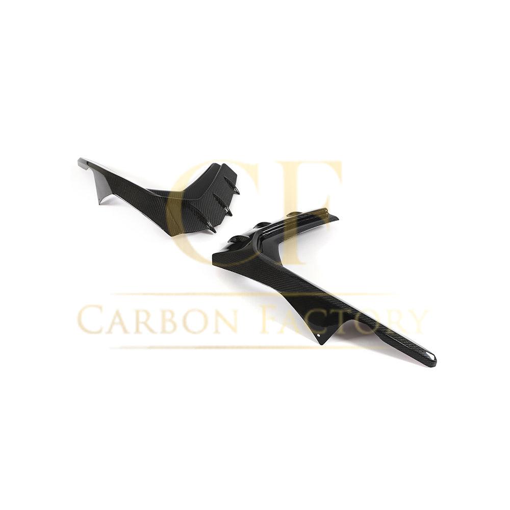 V Style Carbon Fibre Front Canards for Audi S3 Saloon 21-Present-Carbon Factory