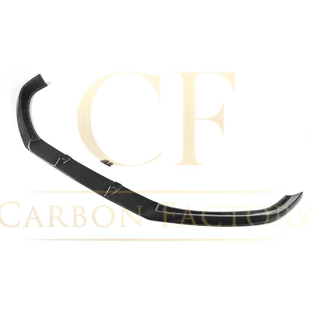 V Style Carbon Fibre Front Splitter for Audi A4 B9 Non S Line 16-18 - Carbon Factory