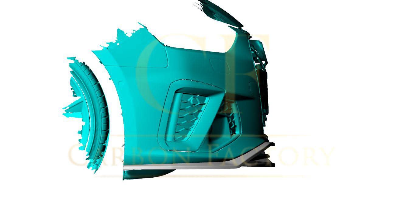 V Style Carbon Fibre Front Splitter for Audi A4 B9 S Line & S4 19-22 - Carbon Factory