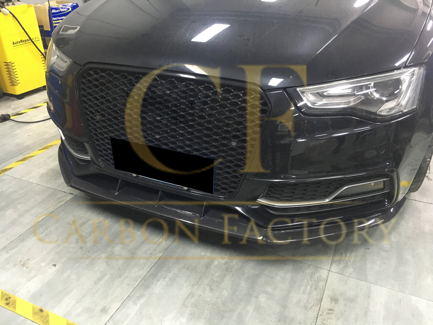 V Style Carbon Fibre Front Splitter for Audi B8.5 S5 A5 S Line 11-16-Carbon Factory