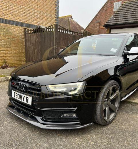 V Style Carbon Fibre Front Splitter for Audi B8.5 S5 A5 S Line 11-16-Carbon Factory
