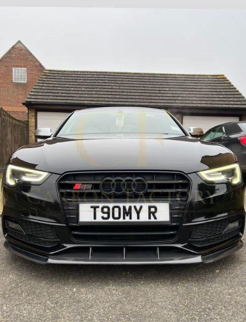 V Style Carbon Fibre Front Splitter for Audi B8.5 S5 A5 S Line 11-16-Carbon Factory