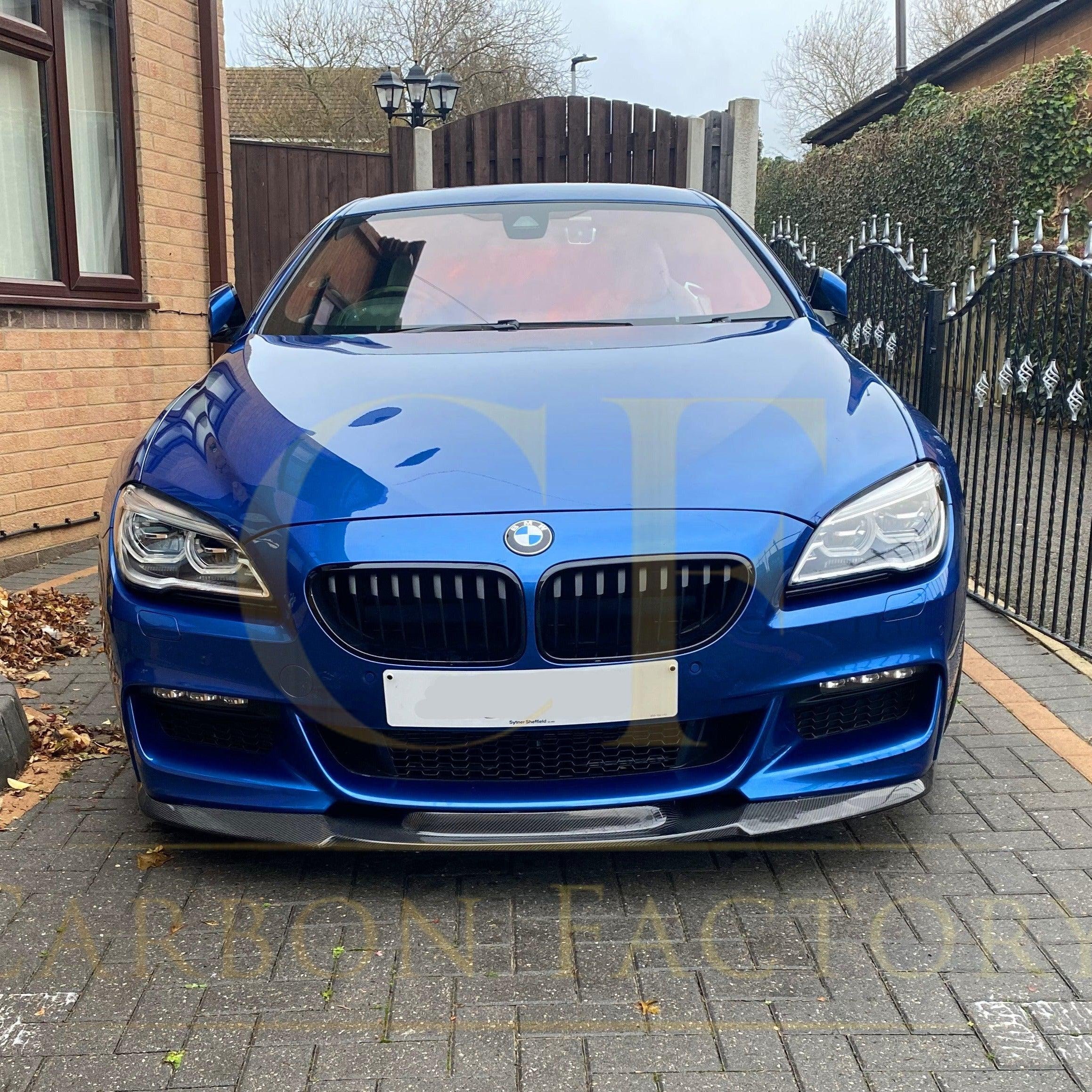 V Style Carbon Fibre Front Splitter for BMW F06 F12 F13 6 Series 11-18 - Carbon Factory