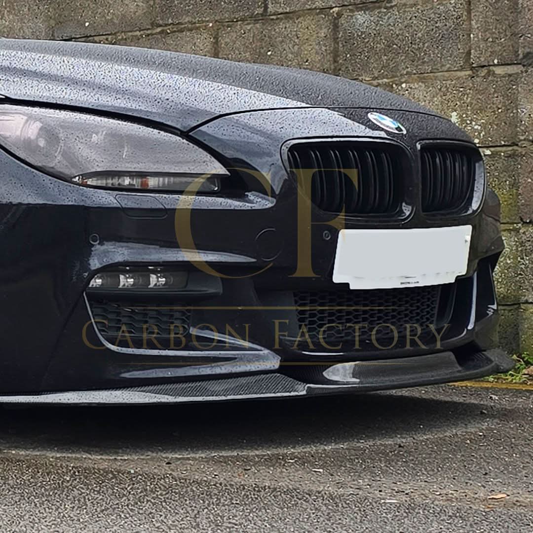 V Style Carbon Fibre Front Splitter for BMW F06 F12 F13 6 Series 11-18 - Carbon Factory