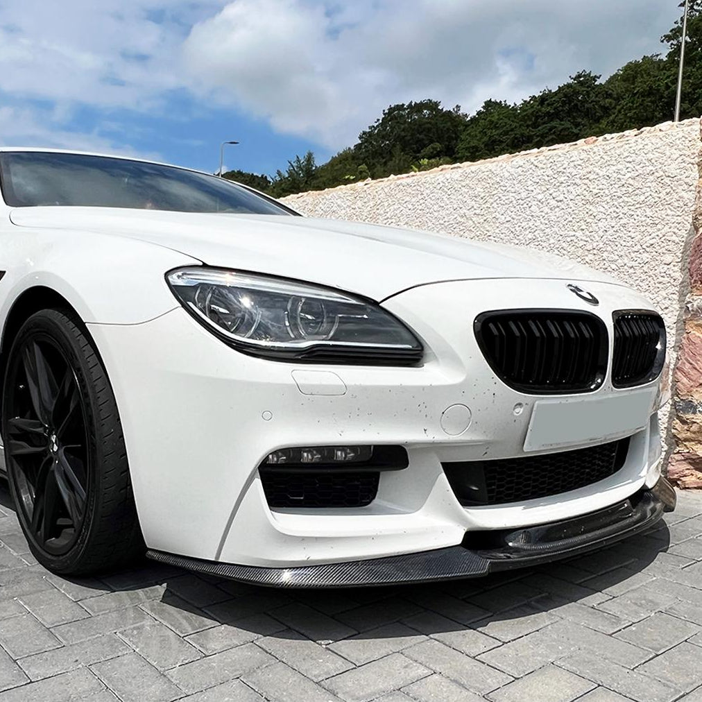 V Style Carbon Fibre Front Splitter for BMW F06 F12 F13 6 Series 11-18 - Carbon Factory