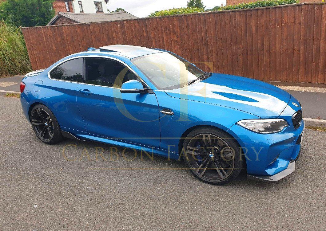 V Style Carbon Fibre Front Splitter for BMW F87 M2 OG 16-18-Carbon Factory