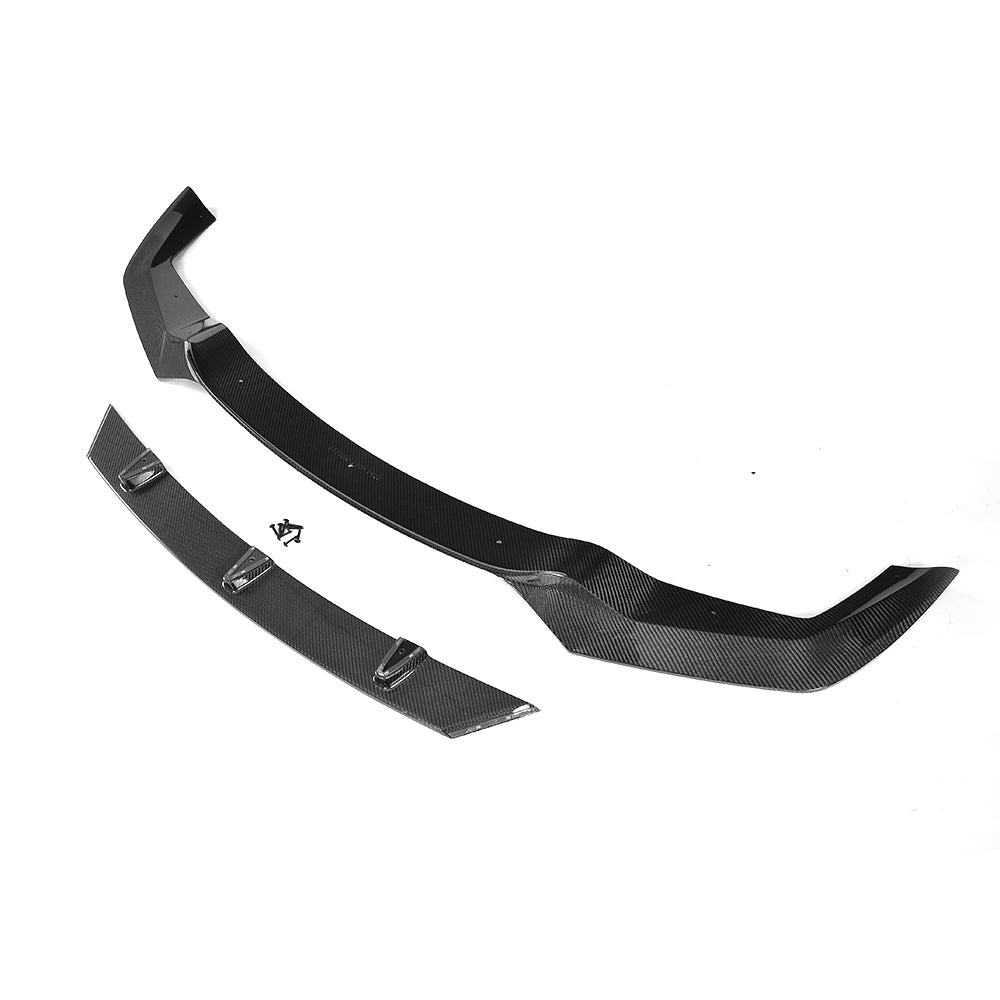 V Style Carbon Fibre Front Splitter for BMW F87 M2 OG 16-18-Carbon Factory
