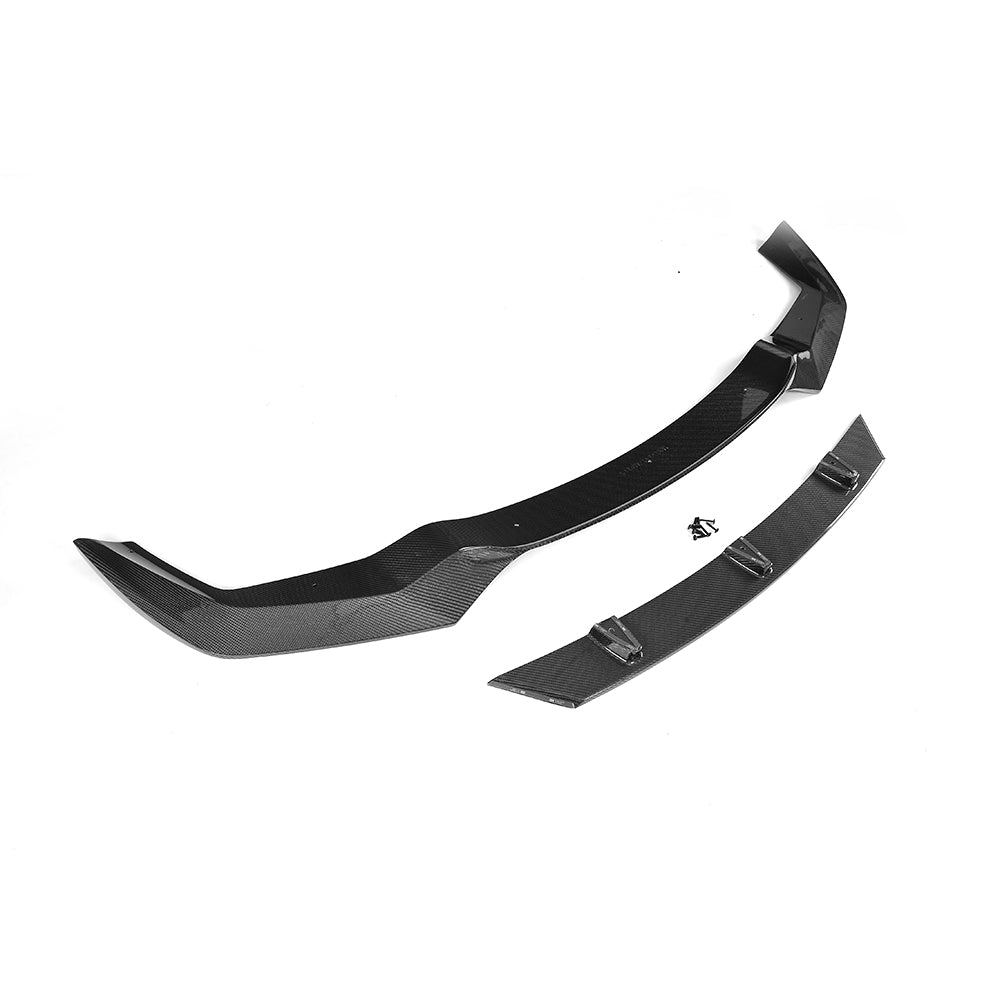 V Style Carbon Fibre Front Splitter for BMW F87 M2 OG 16-18-Carbon Factory