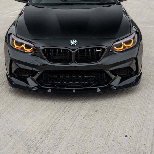 V Style Carbon Fibre Front Splitter for BMW F87 M2C Competition 16-21 - Carbon Factory