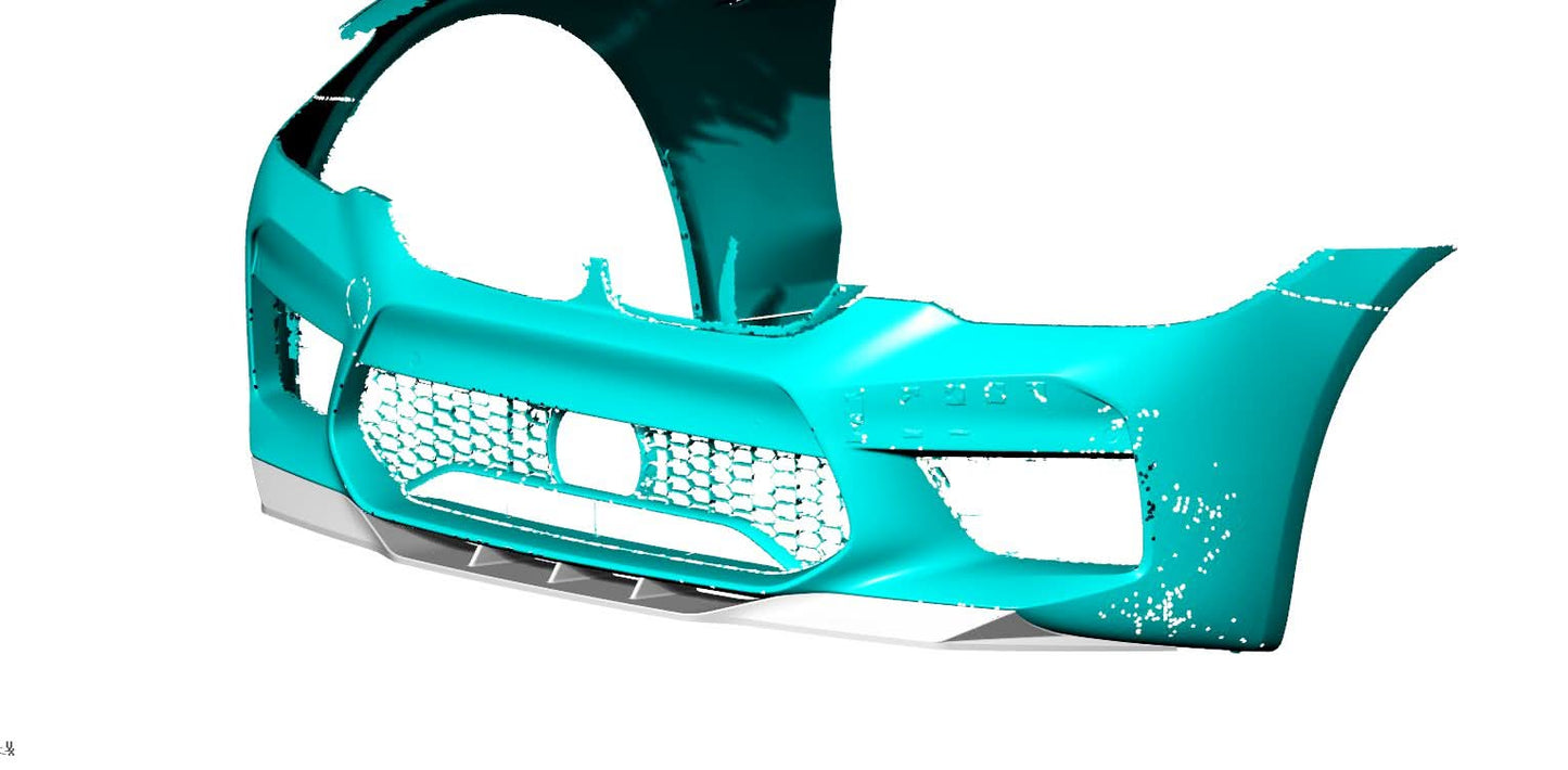 V Style Carbon Fibre Front Splitter for BMW F90 M5 Pre-LCI 17-20 - Carbon Factory