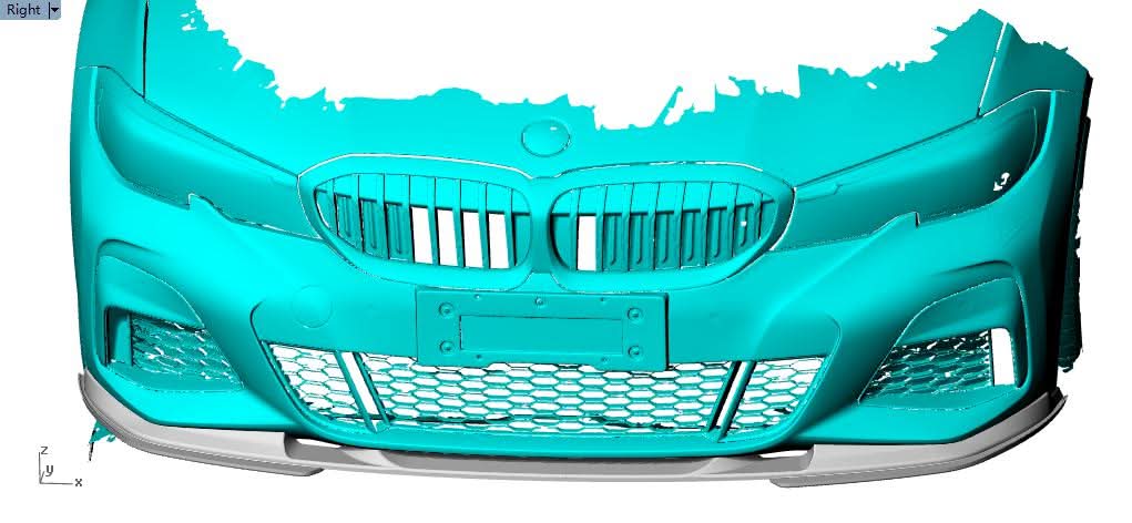 V Style Carbon Fibre Front Splitter for BMW G20 G21 3 Series Pre-LCI M Sport 19-22 - Carbon Factory