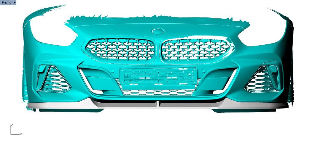 V Style Carbon Fibre Front Splitter for BMW G29 Z4 19-Present - Carbon Factory