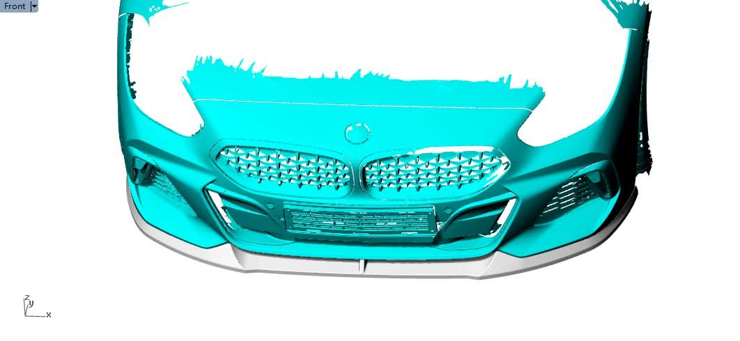 V Style Carbon Fibre Front Splitter for BMW G29 Z4 19-Present - Carbon Factory