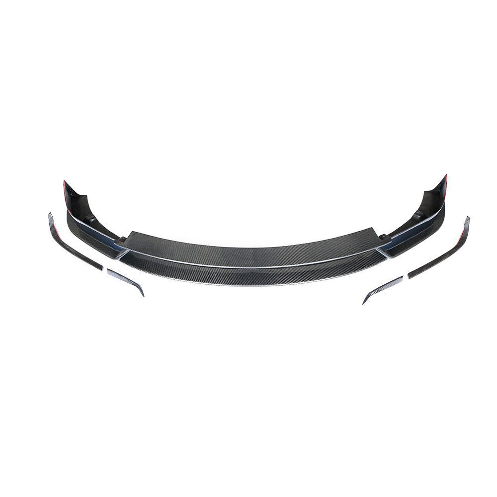 V Style Carbon Fibre Front Splitter for Tesla Model X 16-Present - Carbon Factory