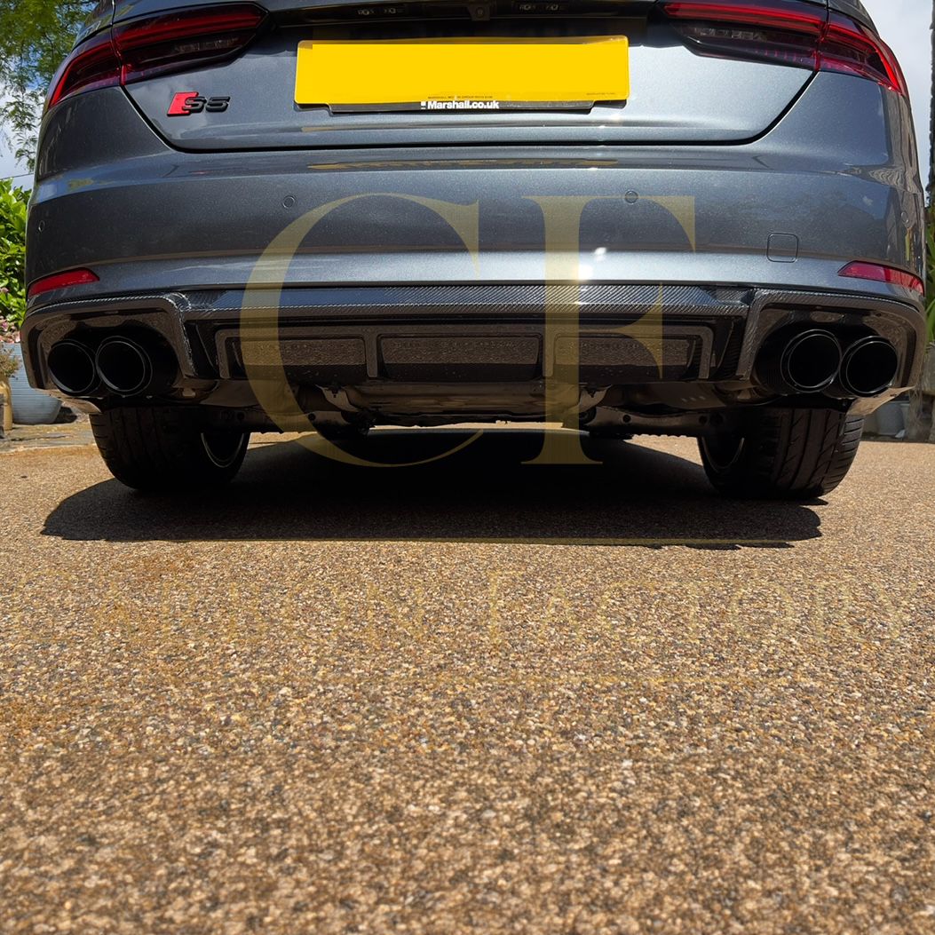 V Style Carbon Fibre Rear Diffuser for Audi B9 A5 S Line & S5 17-19-Carbon Factory