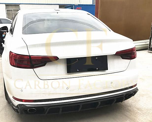 V Style Carbon Fibre Rear Diffuser for Audi S4 B9 A4 S Line 16-18 - Carbon Factory