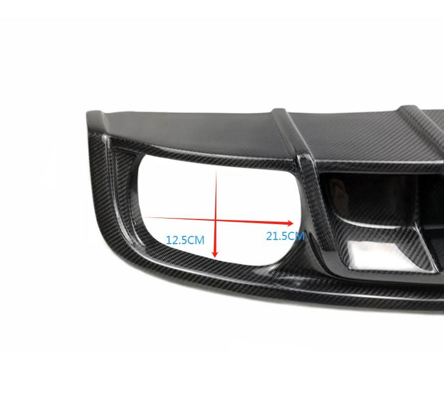 V Style Carbon Fibre Rear Diffuser for Audi S4 B9 A4 S Line 16-18 - Carbon Factory
