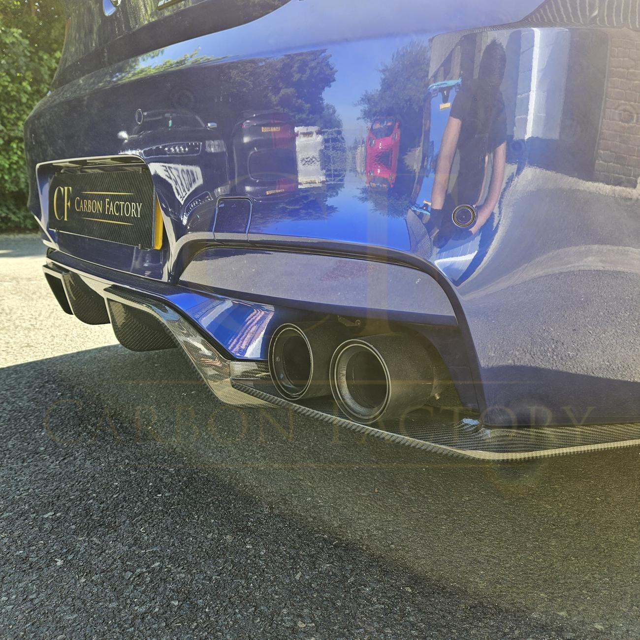 V Style Carbon Fibre Rear Diffuser for BMW F06 F12 F13 M6 11-18-Carbon Factory