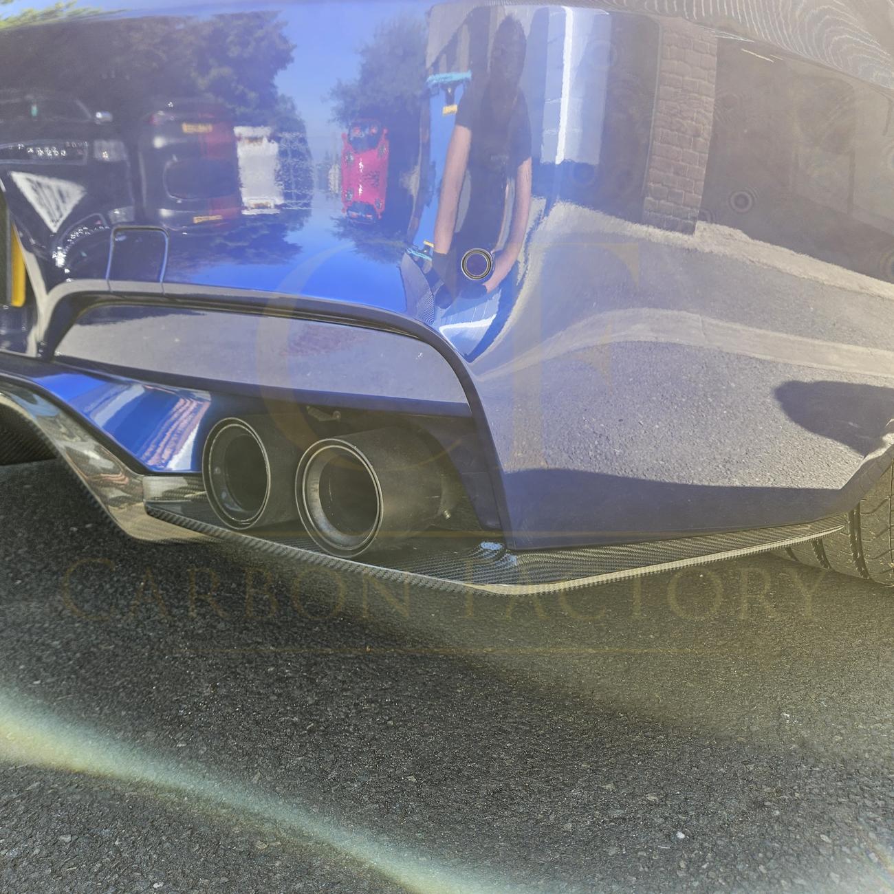 V Style Carbon Fibre Rear Diffuser for BMW F06 F12 F13 M6 11-18-Carbon Factory