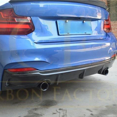 V Style Carbon Fibre Rear Diffuser for BMW F22 2 Series M Sport 14-21 - Carbon Factory