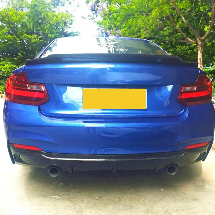 V Style Carbon Fibre Rear Diffuser for BMW F22 2 Series M Sport 14-21 - Carbon Factory