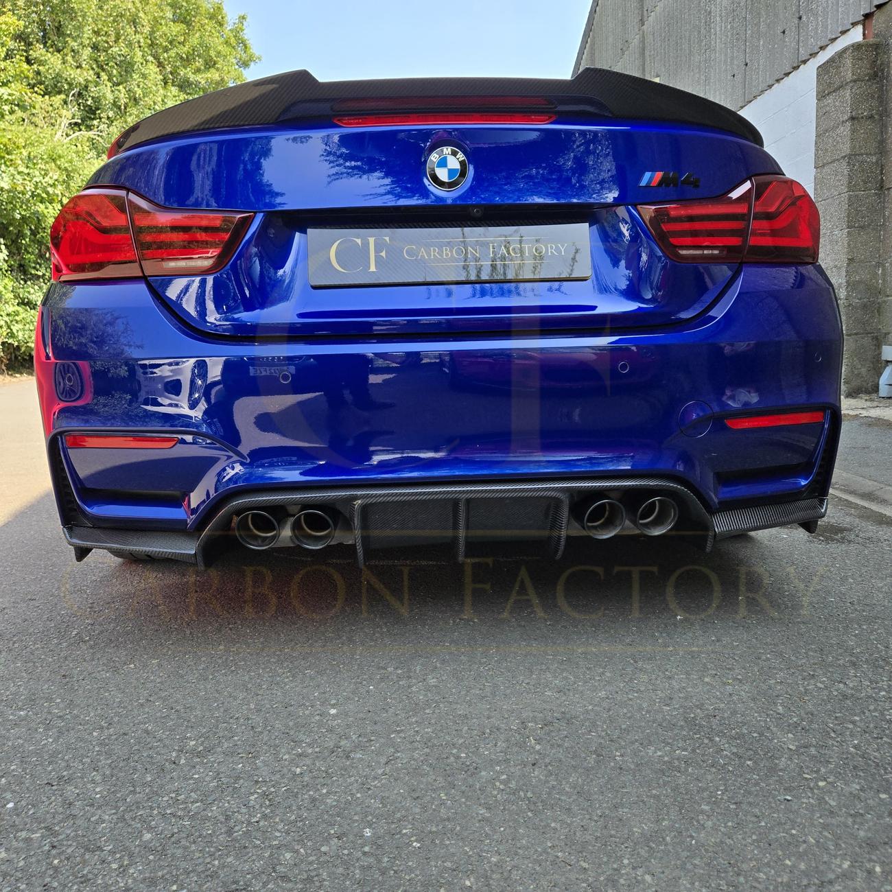 V Style Carbon Fibre Rear Diffuser for BMW F80 M3 F82 F83 M4 14-20-Carbon Factory