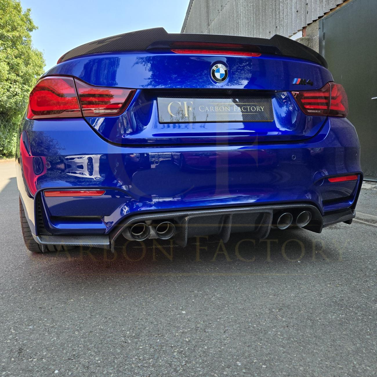 V Style Carbon Fibre Rear Diffuser for BMW F80 M3 F82 F83 M4 14-20-Carbon Factory