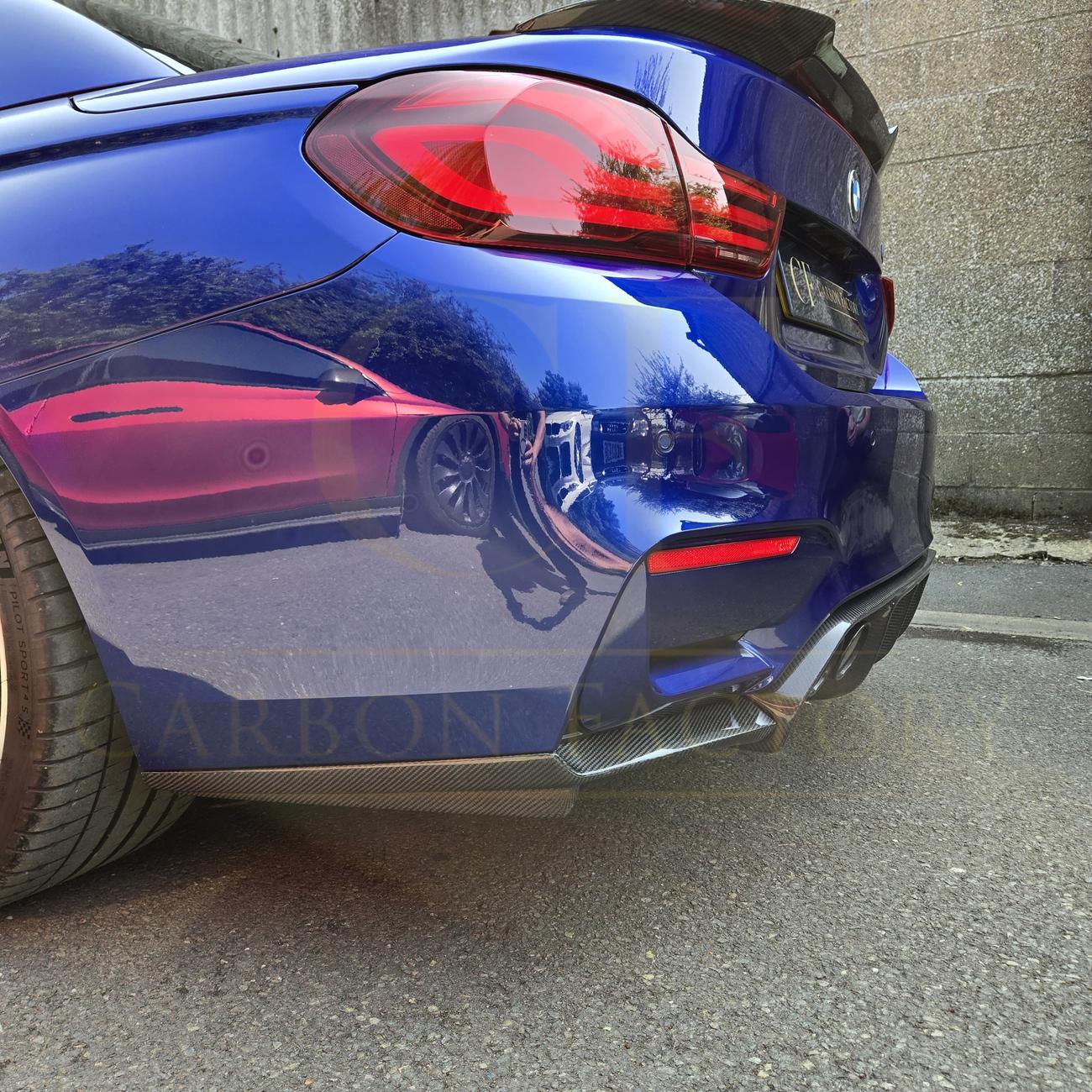 V Style Carbon Fibre Rear Diffuser for BMW F80 M3 F82 F83 M4 14-20-Carbon Factory