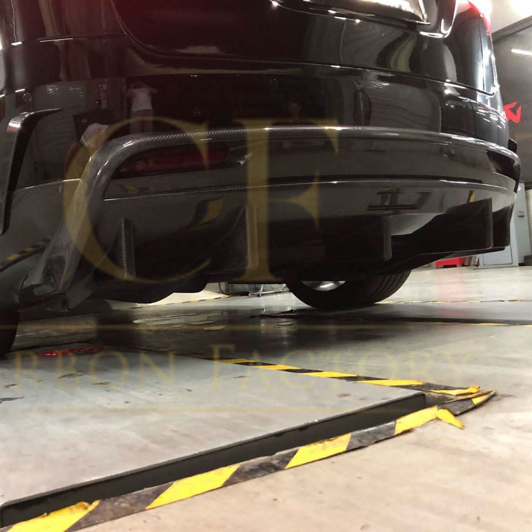 V Style Carbon Fibre Rear Diffuser for Tesla Model X 16-Present - Carbon Factory