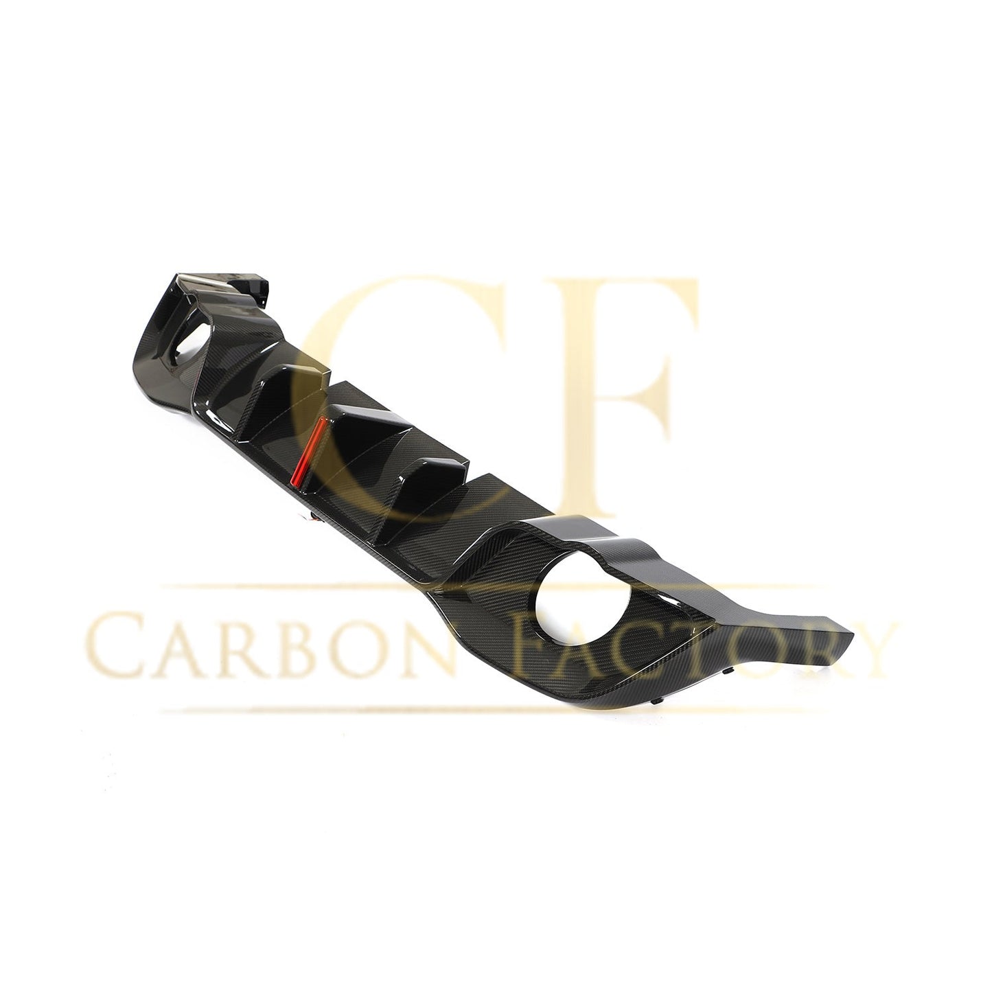 V Style Carbon Fibre Rear Diffuser for VW Golf MK8 GTI & R Line 21-Present-Carbon Factory