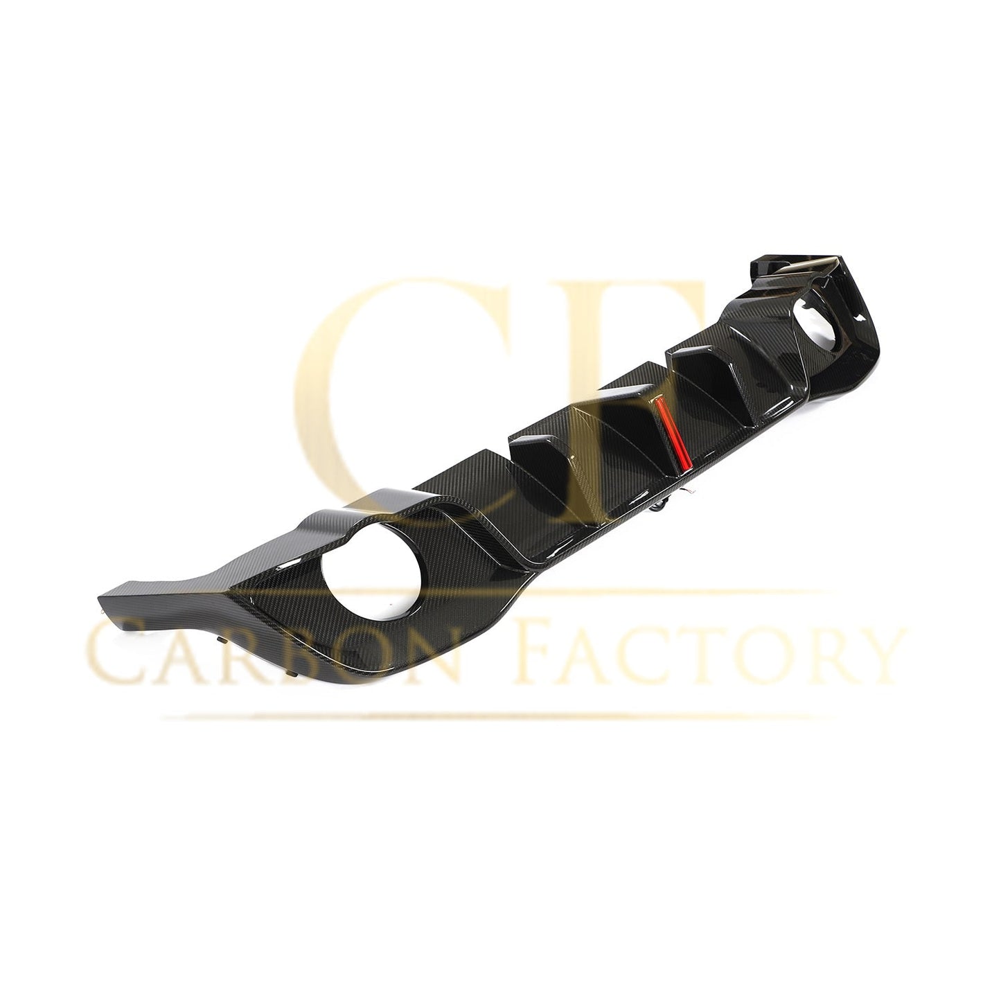 V Style Carbon Fibre Rear Diffuser for VW Golf MK8 GTI & R Line 21-Present-Carbon Factory