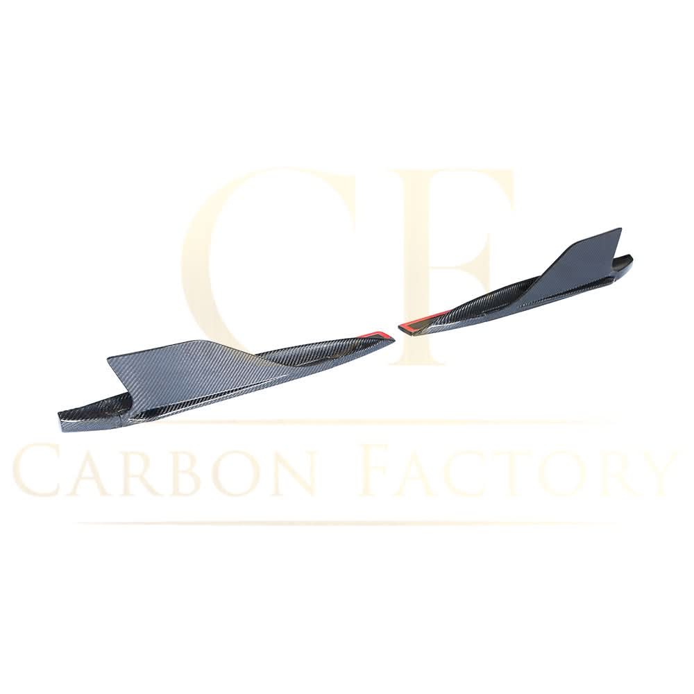 V Style Carbon Fibre Rear Side Skirts Extension for Audi R8 V10 Gen 2 15-19 - Carbon Factory