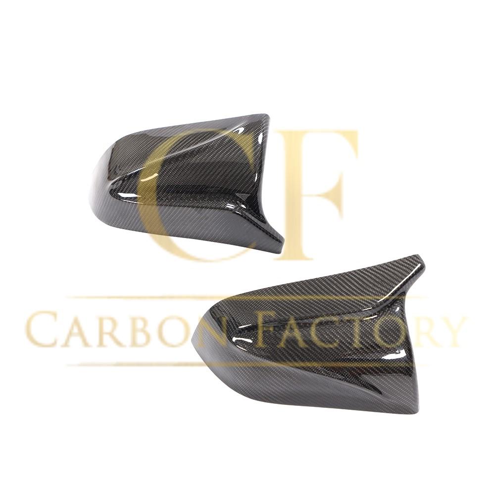 V Style Carbon Fibre Replacement Mirror Covers for Tesla Model 3 16-23 - Carbon Factory