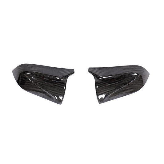 V Style Carbon Fibre Replacement Mirror Covers for Tesla Model 3 16-23 - Carbon Factory