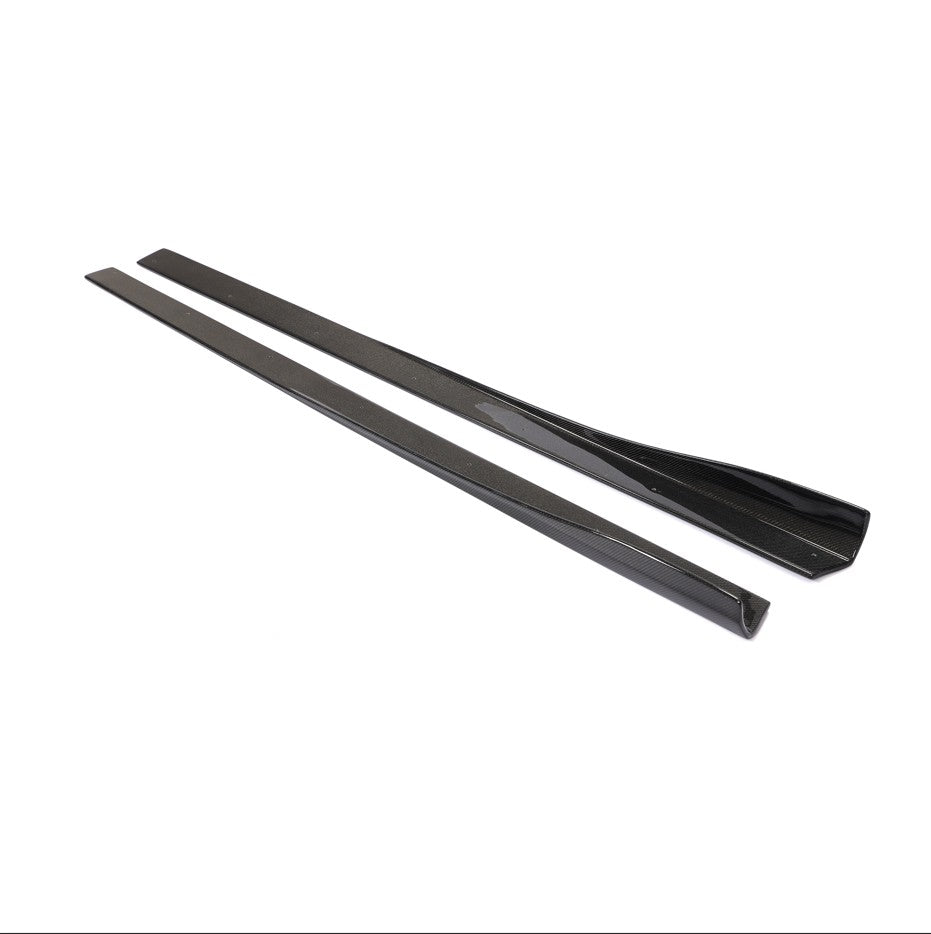 V Style Carbon Fibre Side Skirts Extension for BMW F80 M3 F82 F83 M4 2014-2020-Carbon Factory