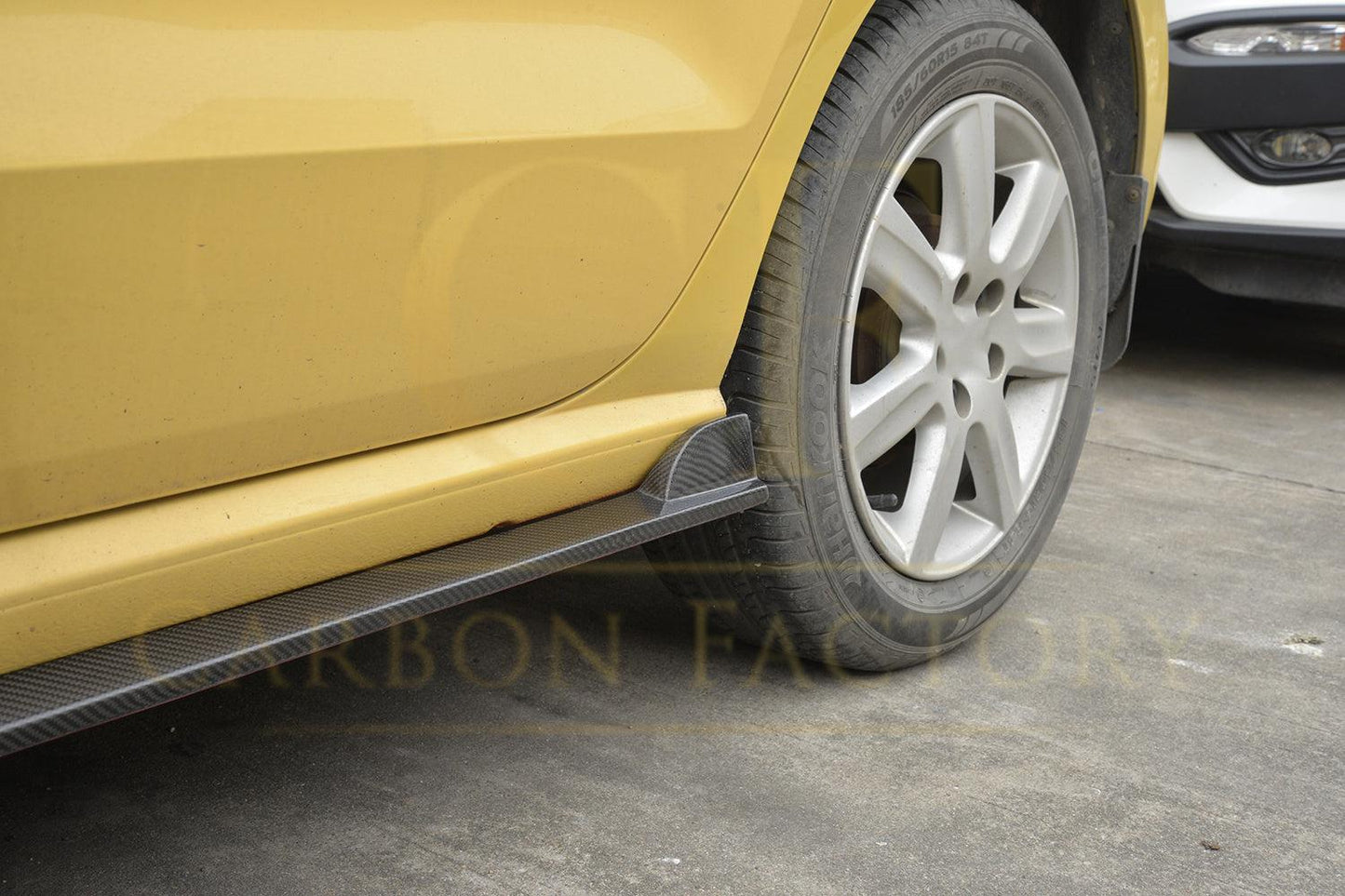 V Style Carbon Fibre Side Skirts for VW Polo MK5 Non GTI 11-16-Carbon Factory
