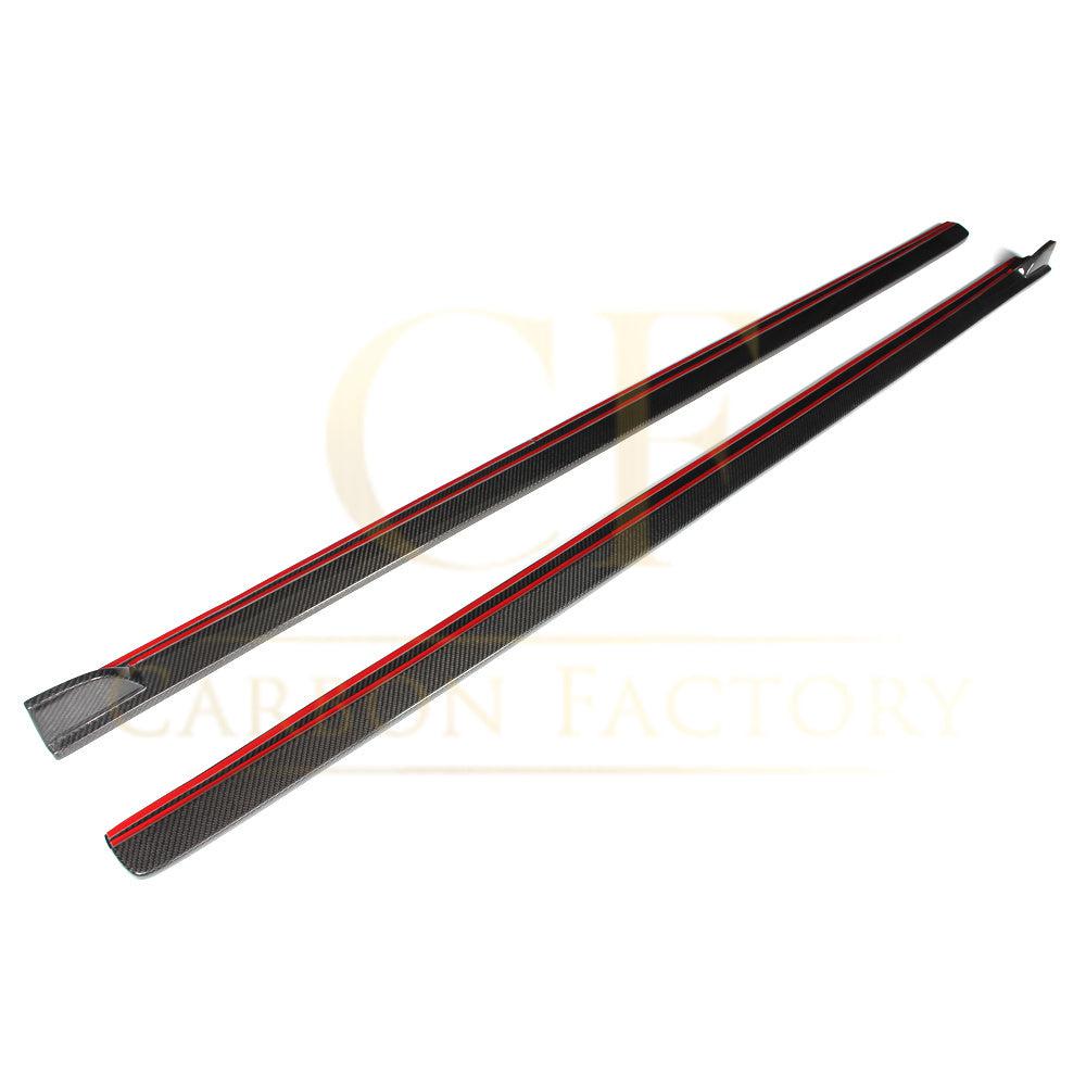 V Style Carbon Fibre Side Skirts for VW Polo MK5 Non GTI 11-16-Carbon Factory