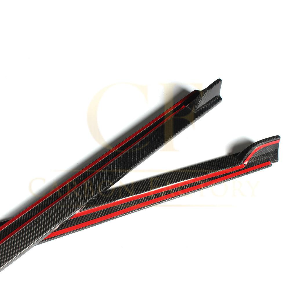 V Style Carbon Fibre Side Skirts for VW Polo MK5 Non GTI 11-16-Carbon Factory