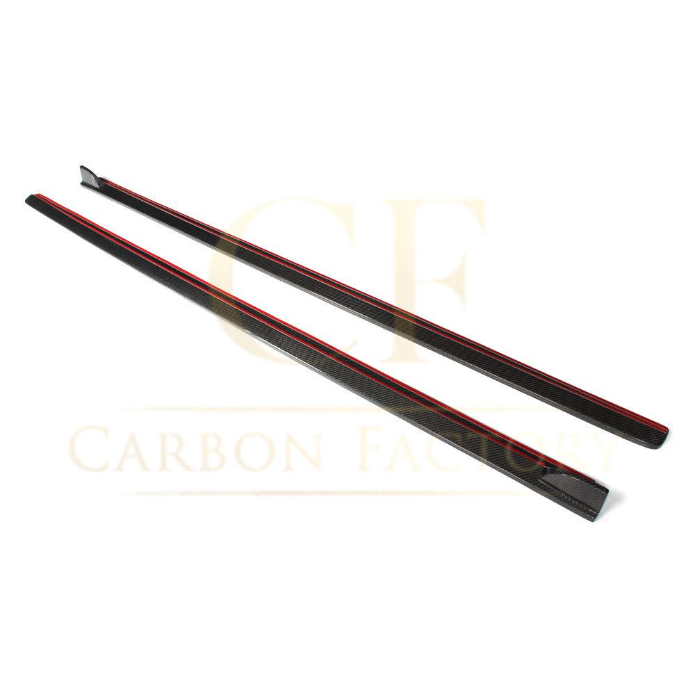 V Style Carbon Fibre Side Skirts for VW Polo MK5 Non GTI 11-16-Carbon Factory
