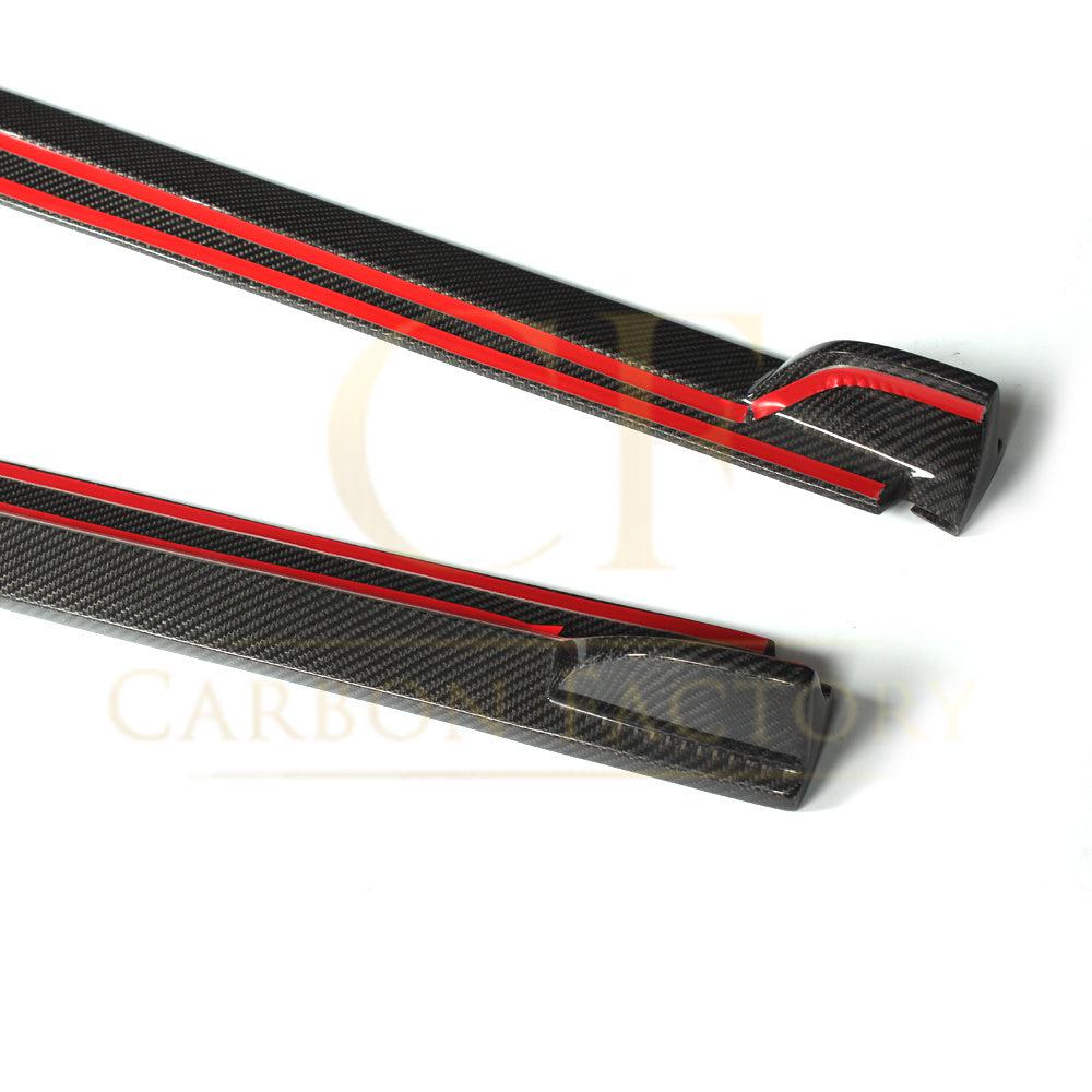 V Style Carbon Fibre Side Skirts for VW Polo MK5 Non GTI 11-16-Carbon Factory