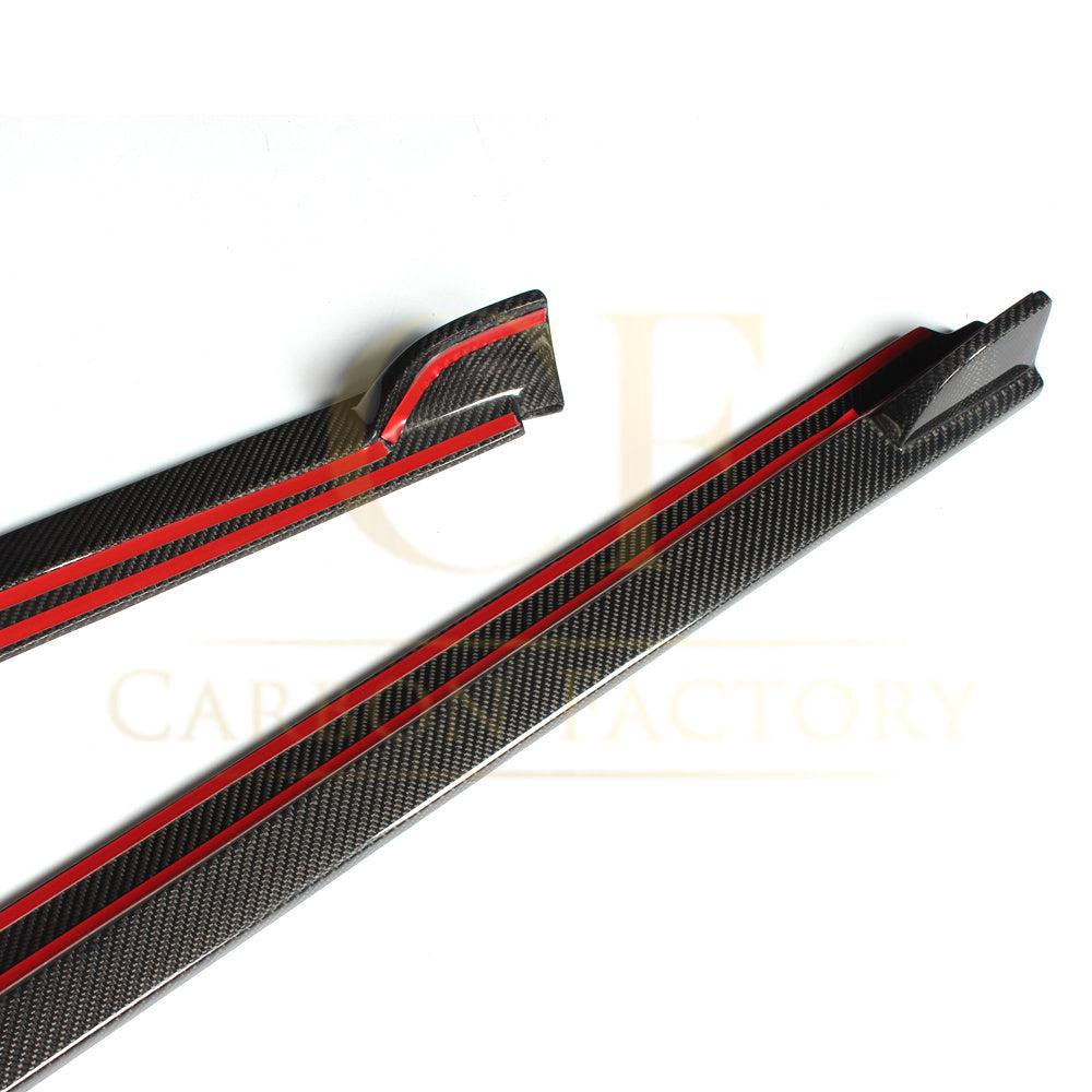 V Style Carbon Fibre Side Skirts for VW Polo MK5 Non GTI 11-16-Carbon Factory