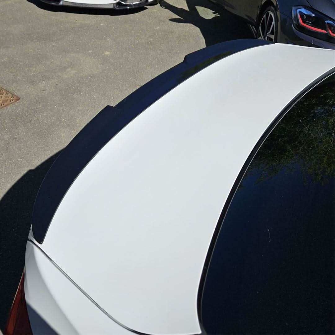 V Style Gloss Black Boot Spoiler for BMW 3 Series F30 F80 Saloon inc M3 12-19 - Carbon Factory