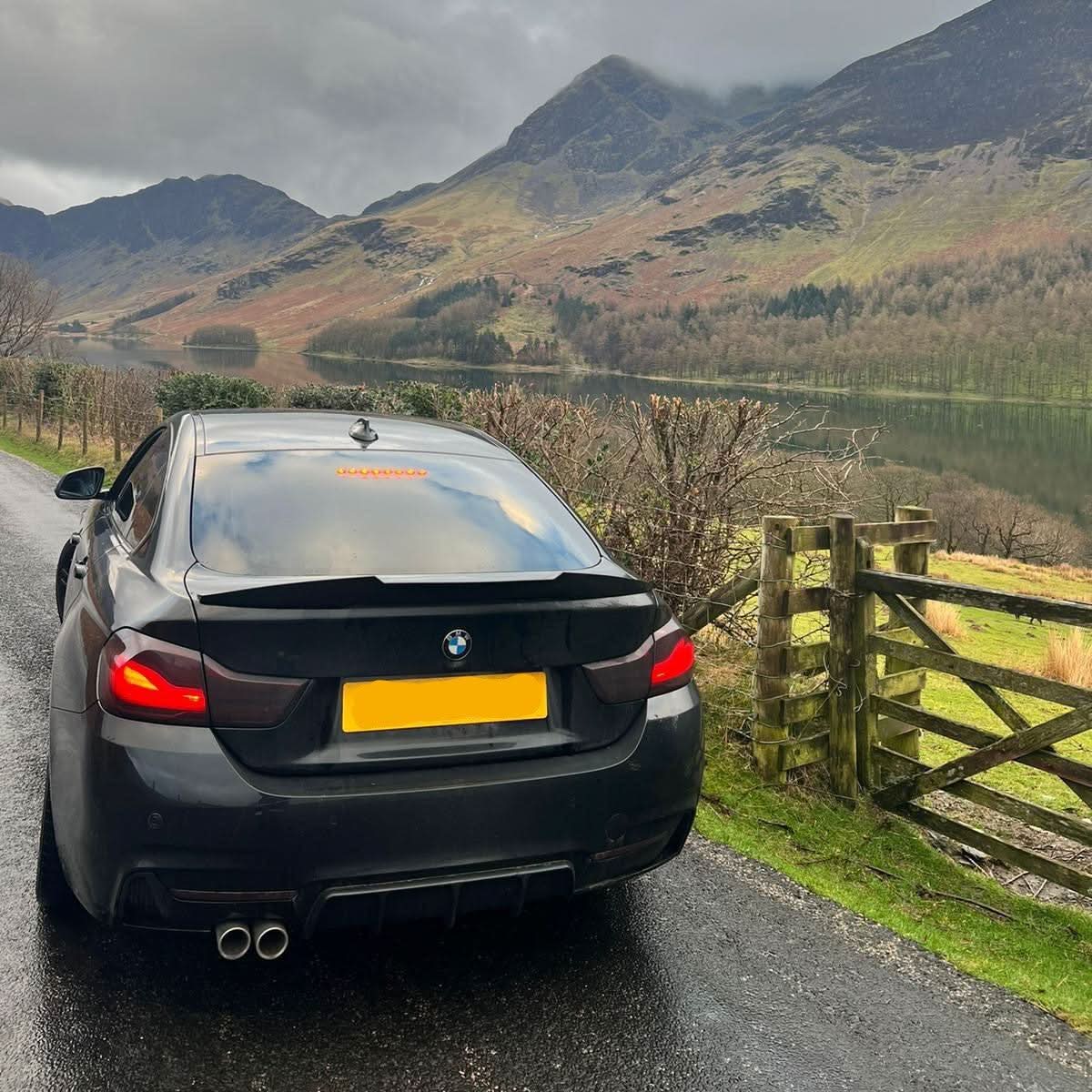 V Style Gloss Black Boot Spoiler for BMW 4 Series F36 Gran Coupe 14-20 - Carbon Factory