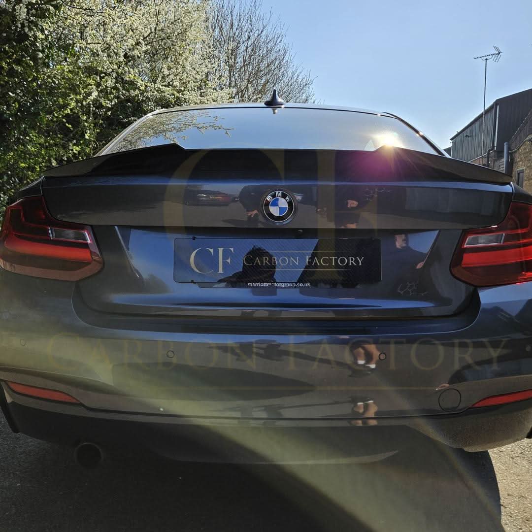 V Style Gloss Black Boot Spoiler for BMW F22 2 Series F87 M2 14-20 - Carbon Factory