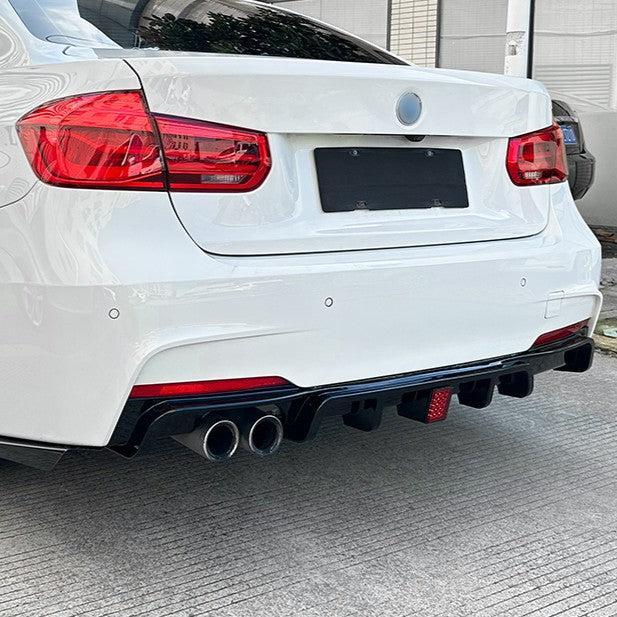 V Style Gloss Black Diffuser for BMW F30 F31 3 Series 12-19-Carbon Factory