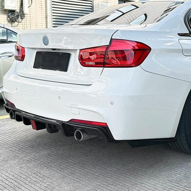 V Style Gloss Black Diffuser for BMW F30 F31 3 Series 12-19-Carbon Factory