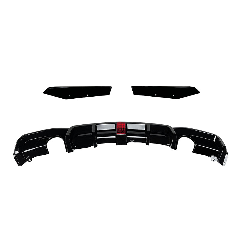 V Style Gloss Black Diffuser for BMW F30 F31 3 Series 12-19-Carbon Factory