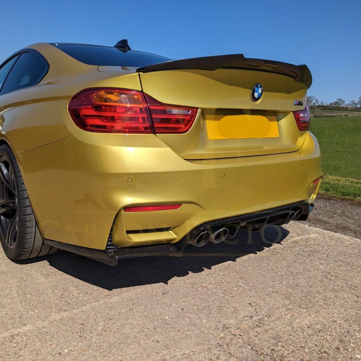 V Style Gloss Black Rear Diffuser for BMW F80 M3 F82 F83 M4 14-20 - Carbon Factory